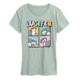 thumbnail image 1 of Disney - Lucifer Grid - Women's Short Sleeve Graphic T-Shirt, 1 of 3