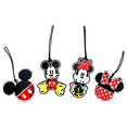 Disney Luggage Tag Set 4 Pcs Set Mickey Mouse and Minnie Mouse