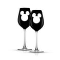 thumbnail image 1 of Disney Luxury Mickey Mouse Crystal Stemmed White Wine Glass - 16 oz - Set of 2, 1 of 5