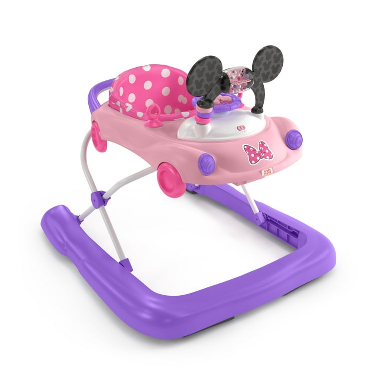 Disney MINNIE MOUSE Go, Go Bows 3-in-1 Car Walker, Pink, Infant to