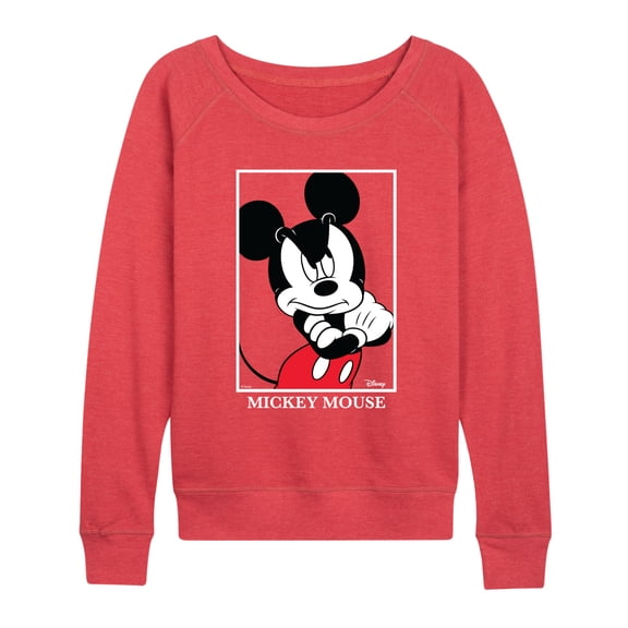 Disney - Mad Mickey - Women's French Terry Long Sleeve Pullover