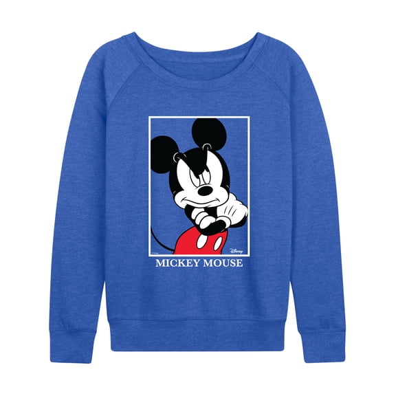 Disney - Mad Mickey - Women's French Terry Long Sleeve Pullover