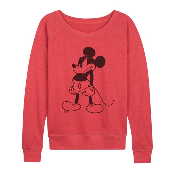 Disney - Mad Stand Mickey - Women's French Terry Long Sleeve Pullover