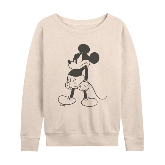 Disney - Mad Stand Mickey - Women's French Terry Long Sleeve Pullover