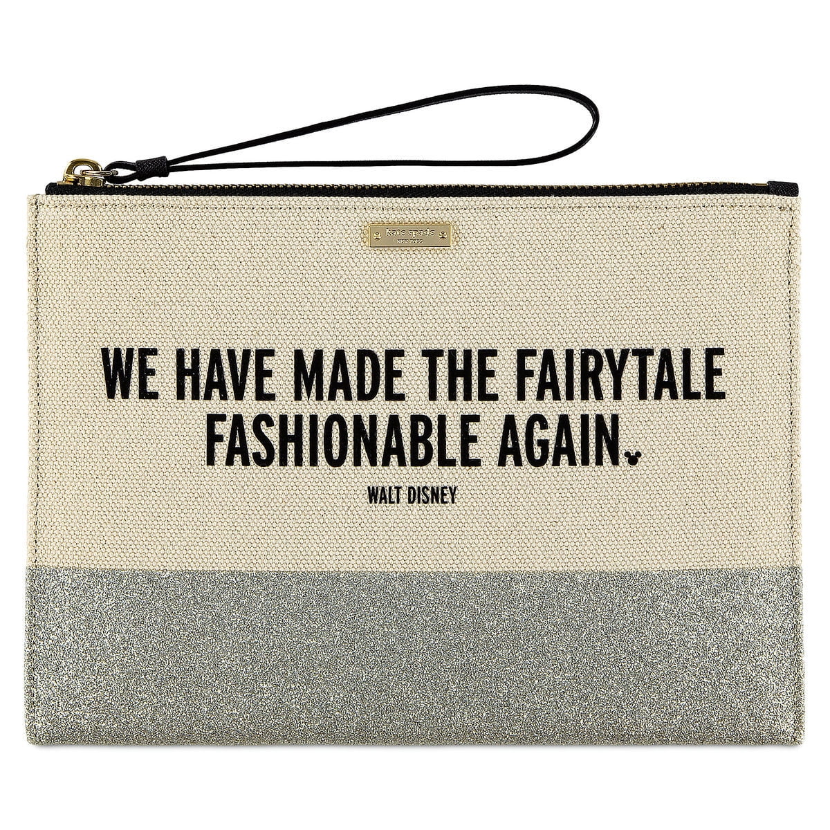 Disney Made the Fairytale Fashionable Again Canvas Glitter Clutch Kate Spade New