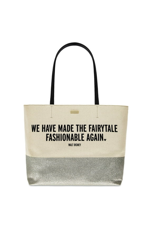 Made the Fairytale Fashionable Again Canvas Glitter Tote Kate Spade New