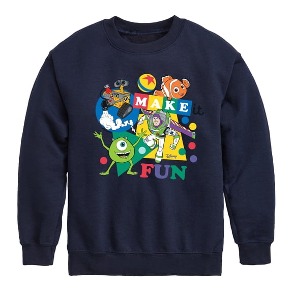 Disney - Make It Fun - Toddler & Youth Crewneck Fleece Sweatshirt