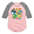 thumbnail image 1 of Disney - Make It Fun - Toddler & Youth Girls Raglan Graphic T-Shirt, 1 of 5