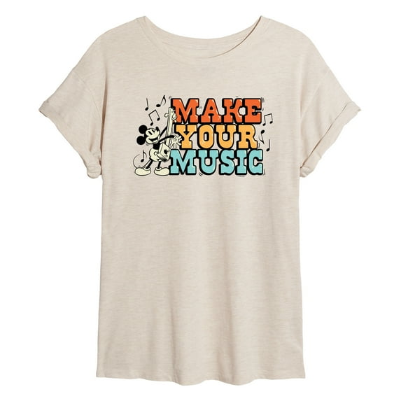 Disney - Make Your Music - Women's Oversized T-Shirt