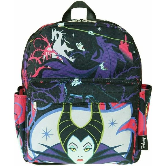 Disney Maleficent 12" Deluxe Oversize Print Daypack Backpack Bag