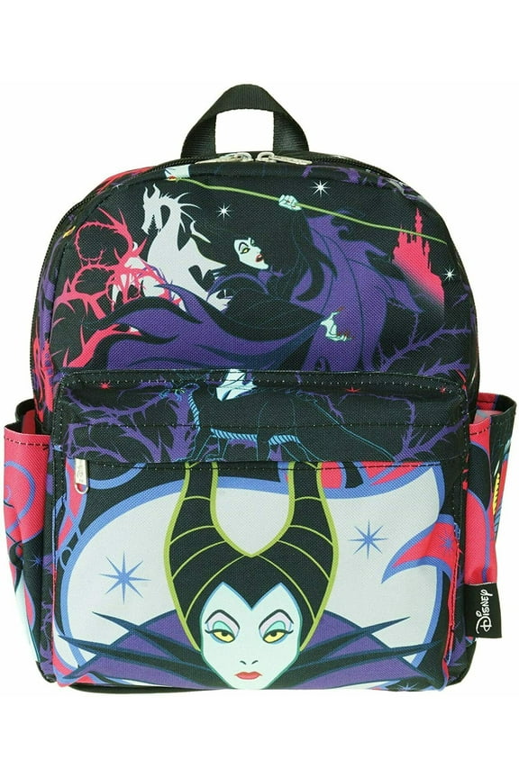 Maleficent 12" Deluxe Oversize Print Daypack Backpack Bag