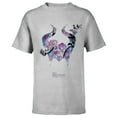 thumbnail image 1 of Disney Maleficent: Mistress of Evil Floral Horns - Short Sleeve T-Shirt for Kids -Customized-Athletic Heather, 1 of 5