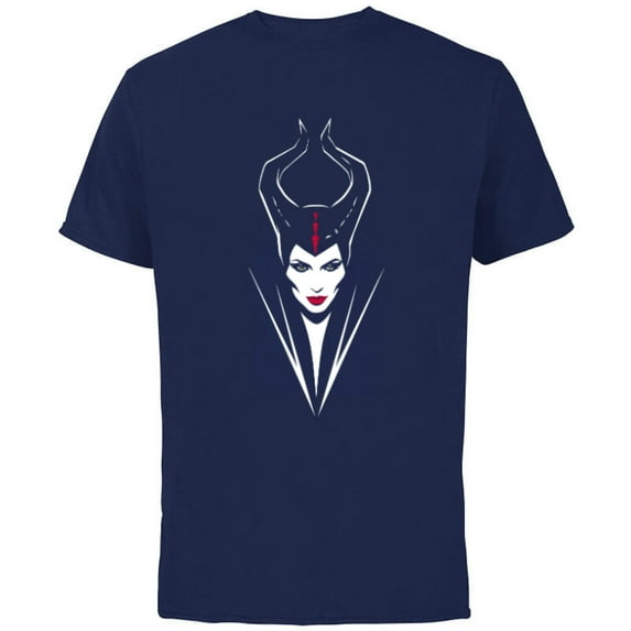 Disney Maleficent: Mistress of Evil - Short Sleeve Cotton T-Shirt for Adults - Customized-Navy