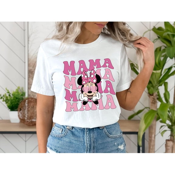 Disney Mama Shirt, Minnie Disney Mom Shirt, Minnie Mama Tee, Disney Mommy Birthday Shirt, Disney Family Trip Tee, Pink Minnie Shirt