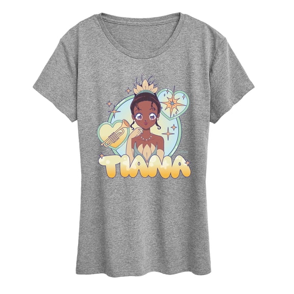 Disney - Manga Tiana - Women's Short Sleeve Graphic T-Shirt
