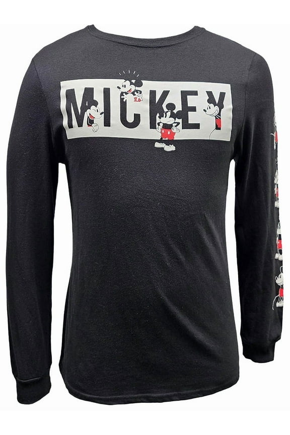Mickey Mouse Long Sleeve Pullover Tee, (Men's or Women's)
