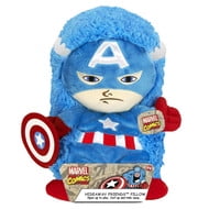 Disney Marvel 14" Pet Captain America Plush Hideaway Character Pillow