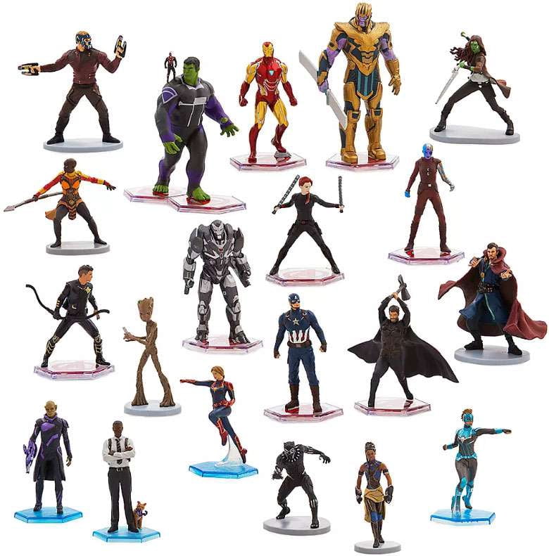 Disney Marvel's Avengers Mega Play Male Action Figure Sets Black