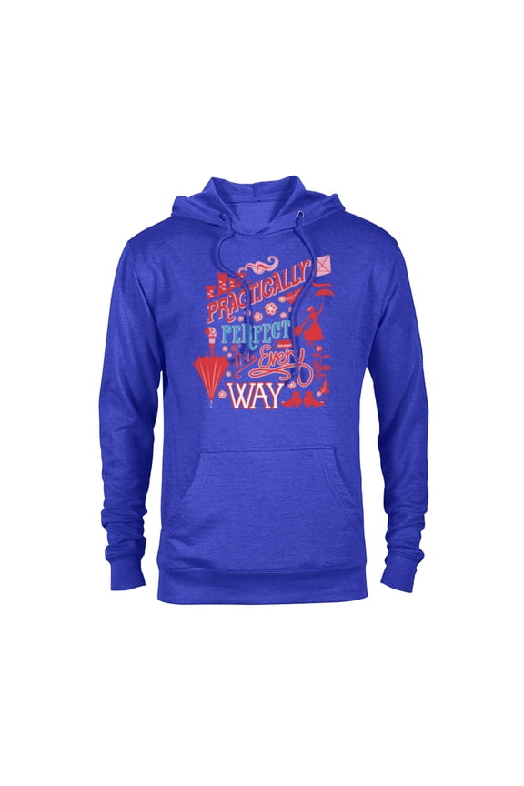 Mary Poppins Practically Perfect In Every Way - Pullover Hoodie for Adults – Customized-Royal Heather