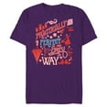 thumbnail image 1 of Disney Mary Poppins Practically Perfect In Every Way - Short Sleeve Blended T-Shirt for Adults – Customized-Purple, 1 of 5