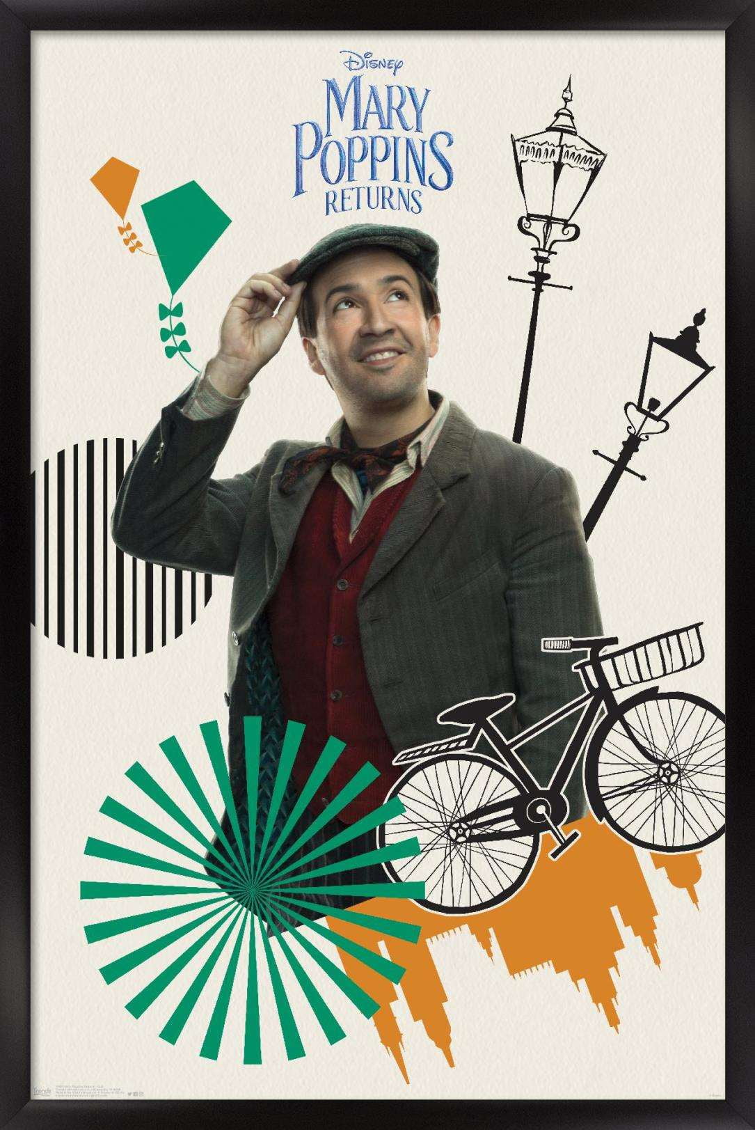 Disney Mary Poppins Returns - Jack Wall Poster, 14.725" x 22.375", Framed