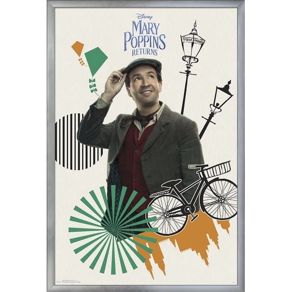 Disney Mary Poppins Returns - Jack Wall Poster, 22.375" x 34", Framed