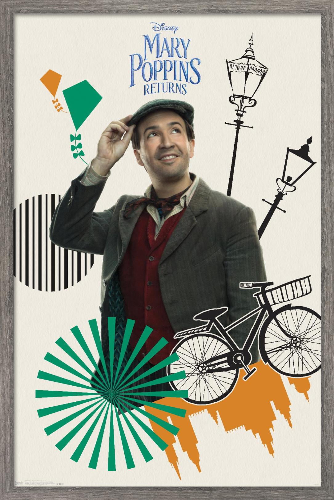 Disney Mary Poppins Returns - Jack Wall Poster, 22.375" x 34", Framed