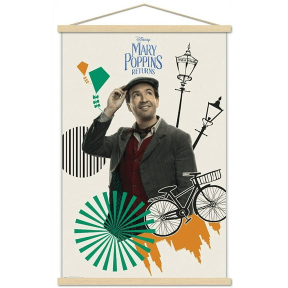 Disney Mary Poppins Returns - Jack Wall Poster with Wooden Magnetic Frame, 22.375" x 34"