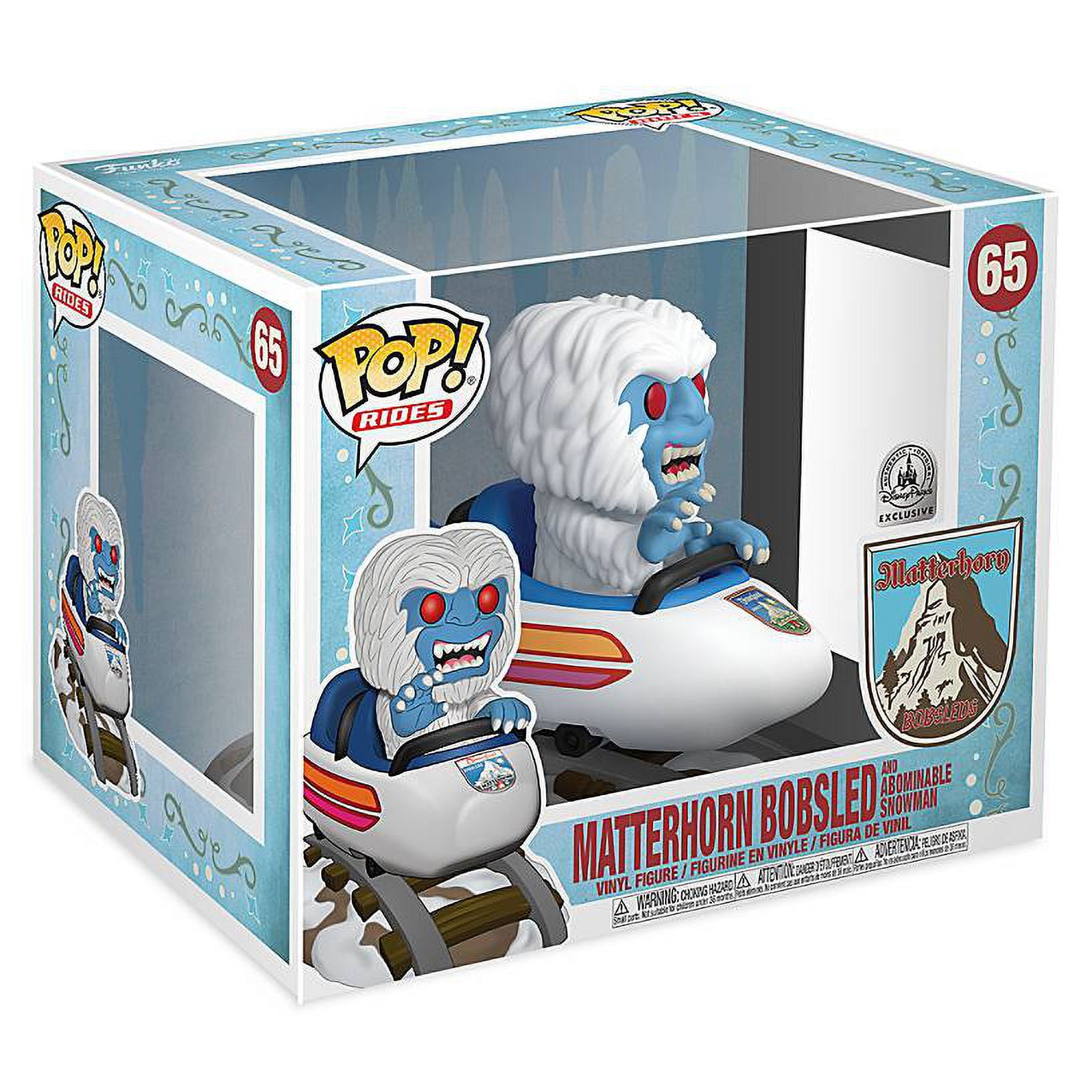 Disney Matterhorn Bobsled with Abominable Snowman Pop Rides Funko New with Box