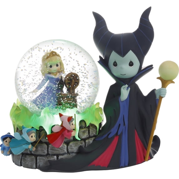 Disney May Kindness Abound Sleeping Beauty Precious Moments Musical Snow Globe, Count 1