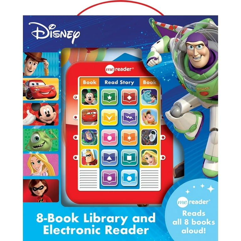 Disney me reader 電子リーダーと8冊の本 Disney Story Read Electronic Sound Book Set, Hardcover, 8