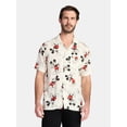 thumbnail image 1 of Disney Men's and Big Men's Mickey Mouse Wander Graphic Button-Up Shirt, Sizes XS-3XL, 1 of 5