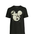 thumbnail image 1 of Disney Men’s & Big Men’s Halloween Graphic Tee Glow in the Dark Mickey Ears, Sizes XS-3XL, 1 of 2