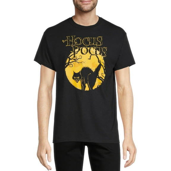 Disney Men's & Big Men's Hocus Pocus Movie Graphic T-Shirt Short Sleeve Crew Neck Casual Tee, Sizes S-3XL