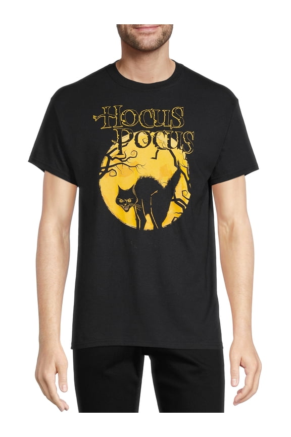 Disney Men's & Big Men's Hocus Pocus Movie Graphic T-Shirt Short Sleeve Crew Neck Casual Tee, Sizes S-3XL