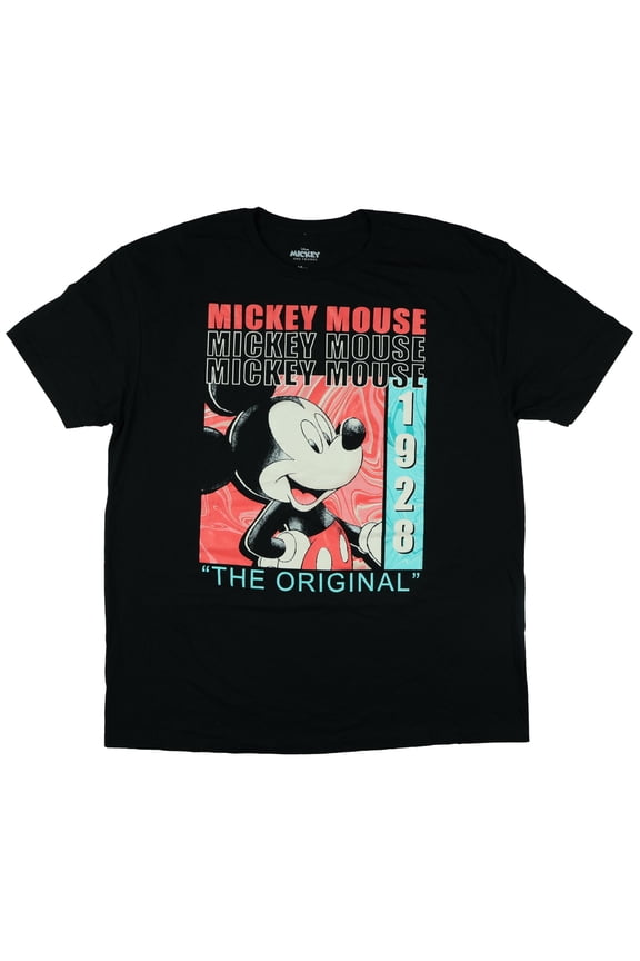 Men's & Big Men's Mickey & Friends Original Crew Graphic Tee Shirt, 2-Pack, Sizes S-3XL