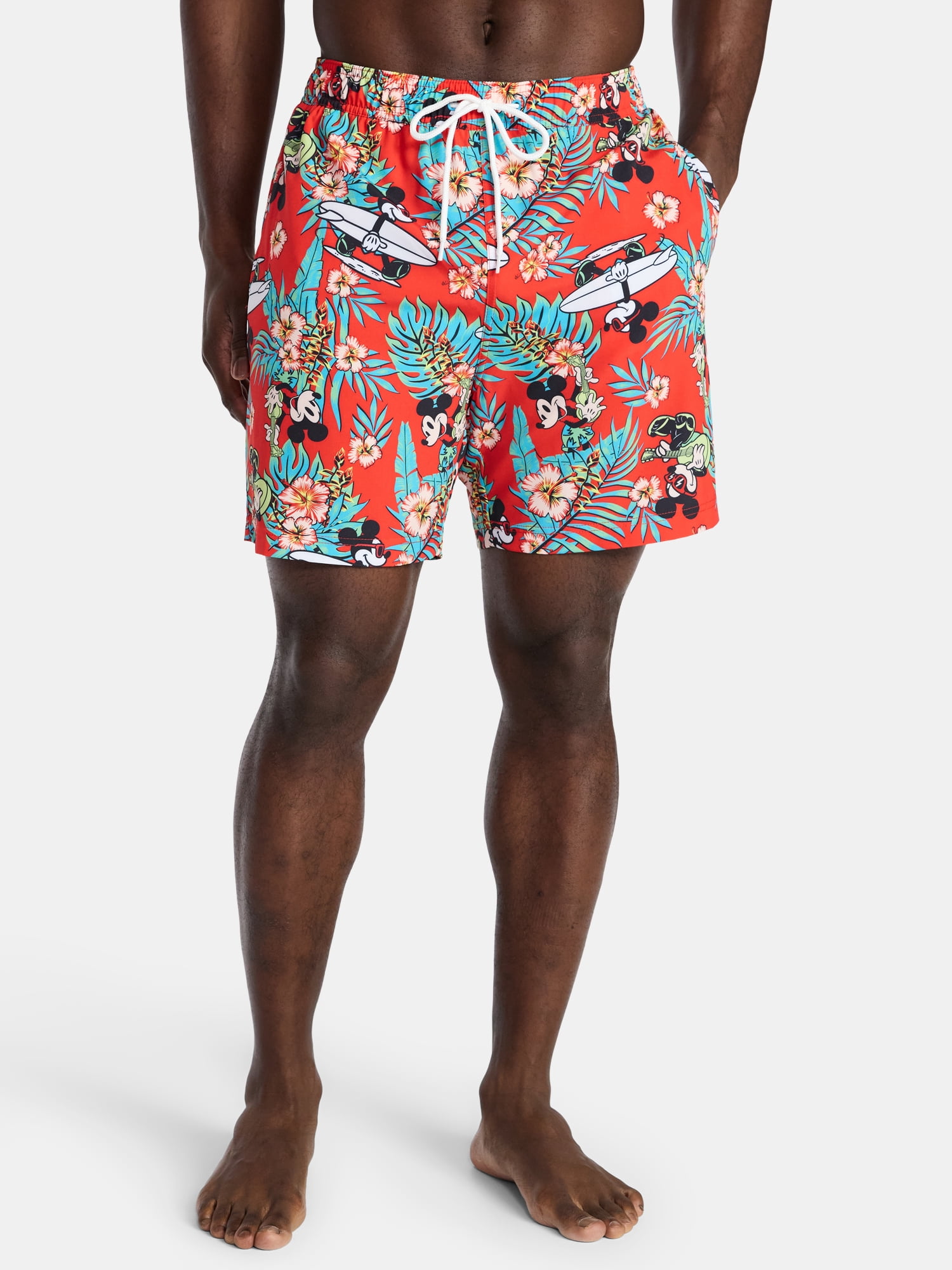Disney, Men's & Big Men's Swim Trunks, Mickey Beach, Sizes S-3XL