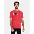 thumbnail image 1 of Disney, Men's & Big Men's Valentine's Day Graphic Tee, Mickey Love, Sizes XS-3XL, 1 of 5