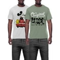 thumbnail image 1 of Disney Men's & Big Men's Vintage Original Mickey Mouse Graphic Tee Shirts, 2-Pack, Sizes S-3XL, 1 of 14