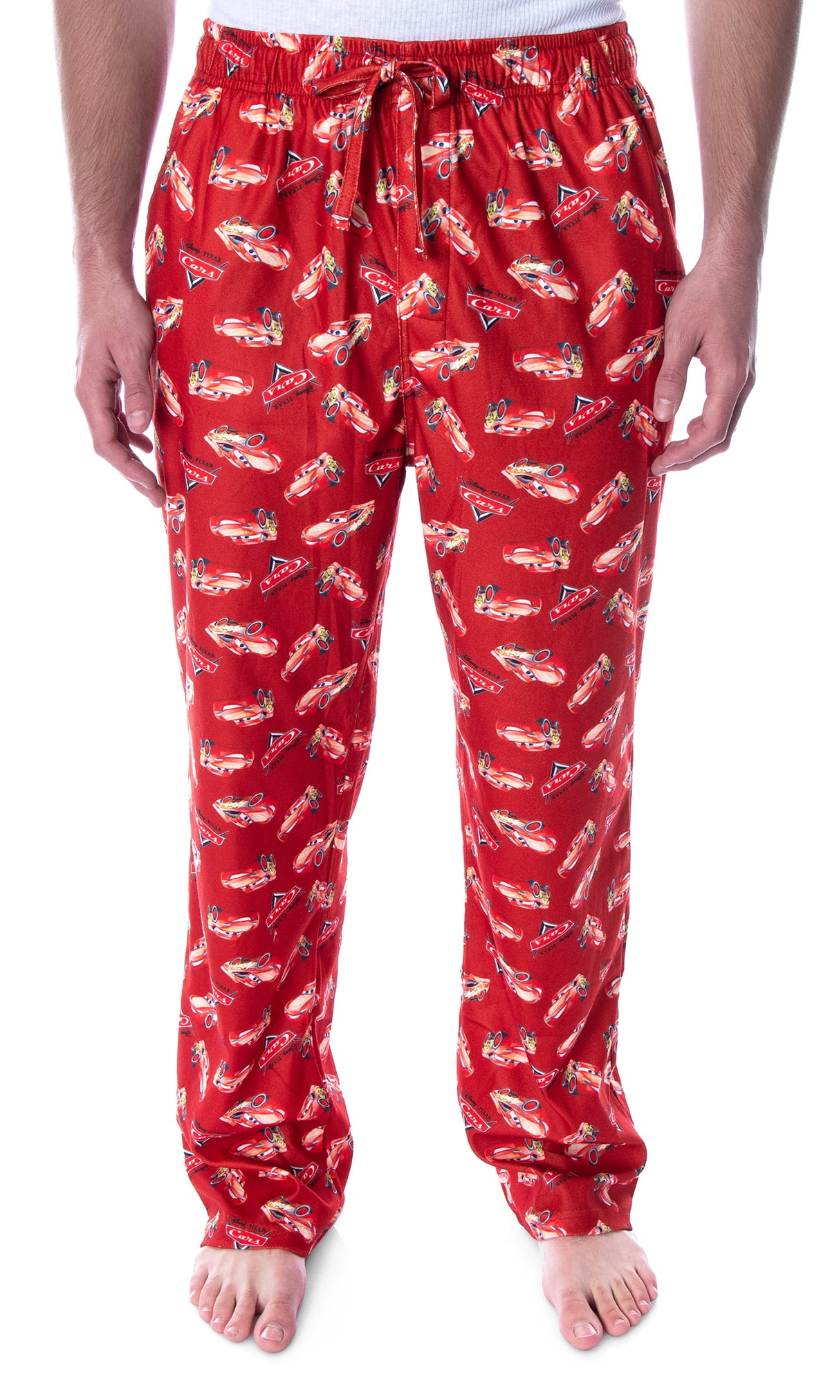 Disney Men s Cars Lightning McQueen Allover Character Sleep Pajama Pants