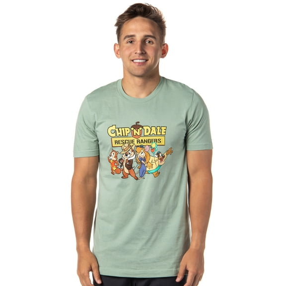 Disney Men's Chip 'N Dale Rescue Rangers Group Graphic Print T-Shirt