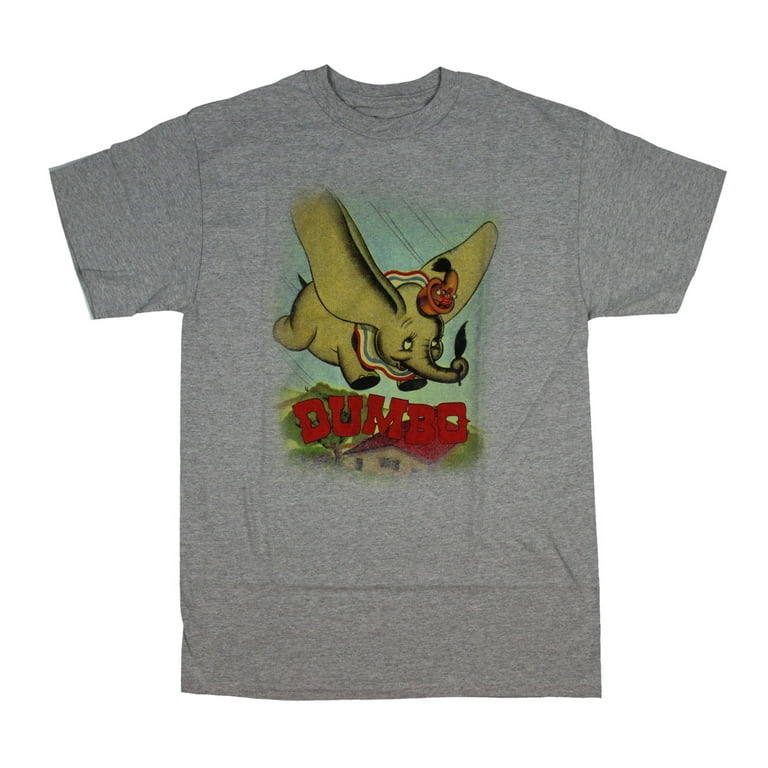 Disney Men s Dumbo Shirt Elephant Flight Vintage Graphic T Shirt XXX Large