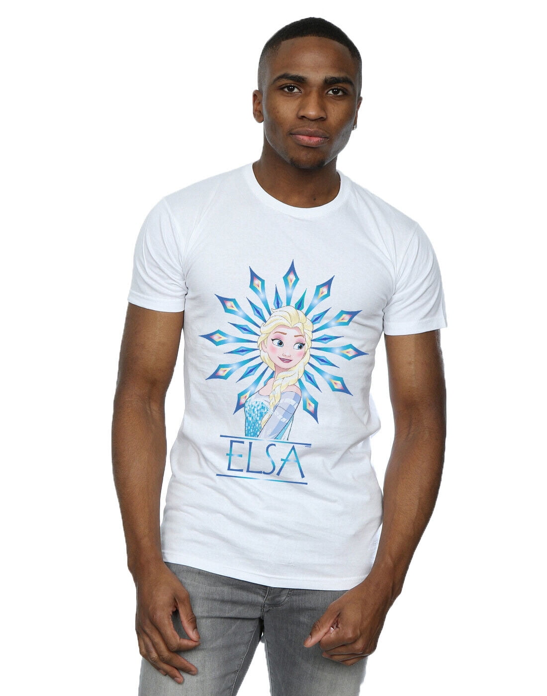 Disney Men's Frozen Elsa Snowflake TShirt