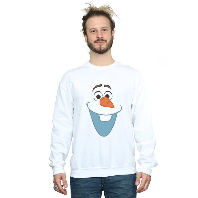 Disney Men's Frozen Olaf Face Sweatshirt