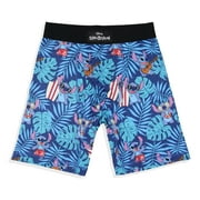 Disney Men's Lilo And Stitch Ukulele And Surf Boxers Boxer Briefs Underwear