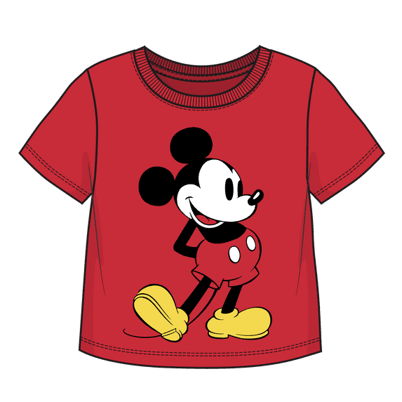 Disney Mickey Classic Pose Red T-Shirt, Sizes 2T-4T