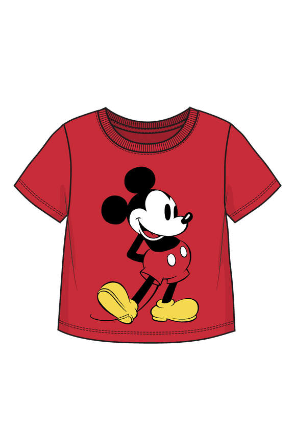 Men's Mickey Classic Pose Red T-Shirt, Sizes 2T-4T