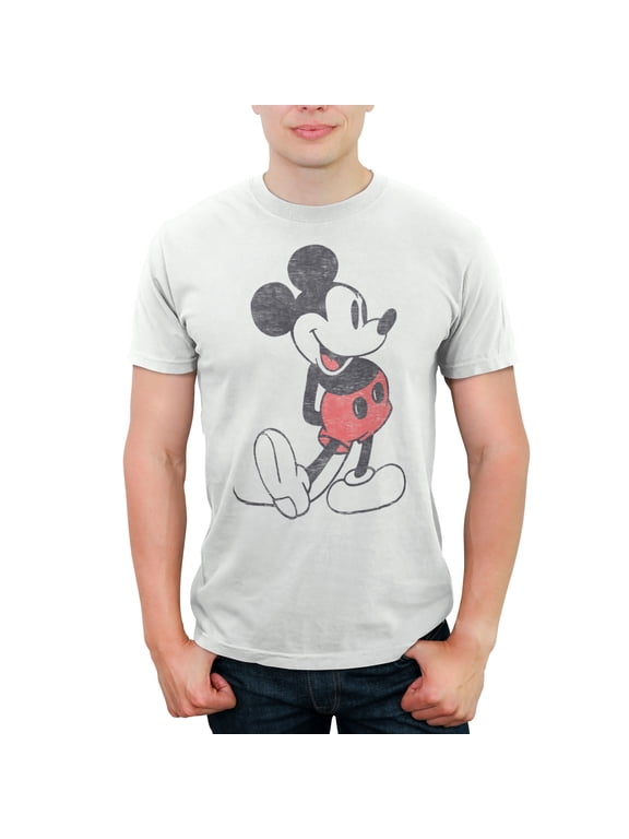 Disney Men's Mickey & Friends Retro Mickey Mouse Pose T-Shirt,