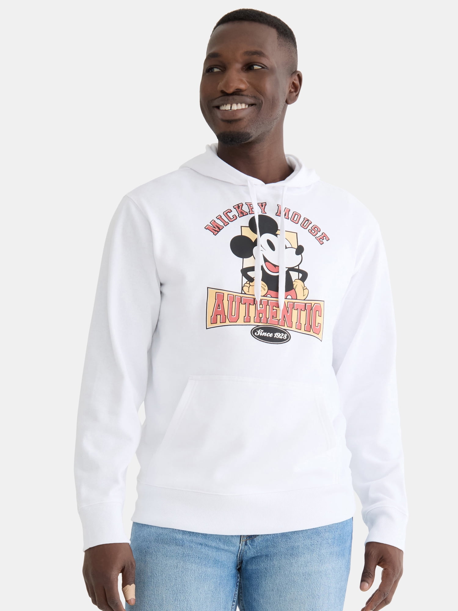 Disney Men's Mickey Mouse Authentic Brand Graphic Hoodie Sweatshirt, Sizes S-3XL