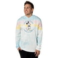 thumbnail image 1 of Disney Men's Mickey Mouse Classic Original Tie-Dye Long Sleeve Hooded Shirt, 1 of 7